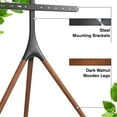 thumbnail image 4 of Pro-Mounts Adjustable Artistic Wooden Tripod TV Stand for 47"-72" TVs, Stable Steel Elevated Design, 4 of 9