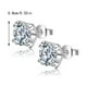 thumbnail image 3 of Pendientes de botón para mujer, pendientes de botón, pendientes de botón para mujer, pendientes chapados de moda, hebilla de circonitas, pendientes de diamantes en forma de corazón hueco., 3 of 5
