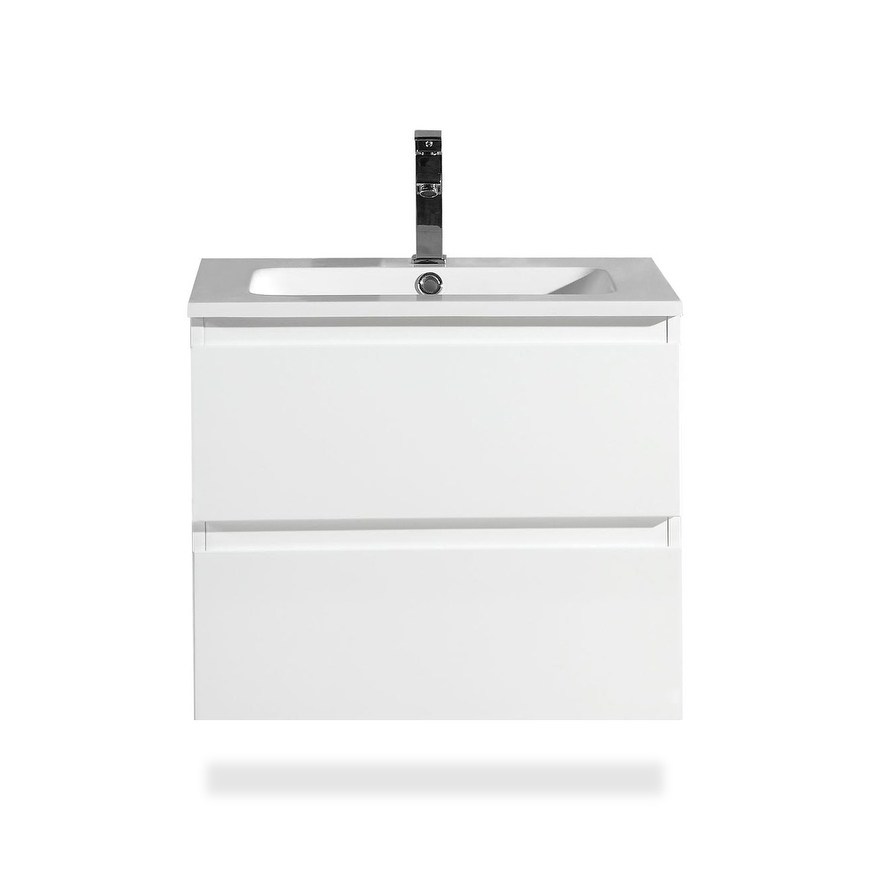 Flairwood Décor The Frost Collection 24 Inch Floating Modern Bathroom