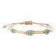 thumbnail image 5 of Juego de 3 pulseras trenzadas hechas a mano con dijes bohemios, 5 of 7