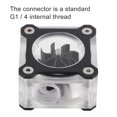 thumbnail image 1 of Lightweight Durable Compatible  Meter, Compact Pmma + Aluminium Alloy G1/4 Thread Water-Cooling  Meter, For Computer PC Blue,Red,Silver,Black, 1 of 8