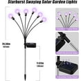 thumbnail image 6 of Solar Garden Lights Outdoor, 4 Pack Firefly Swaying Lights, Waterproof Garden Decor for Yard Patio Pathway Lawn, Gardening Gifts for Women Christmas Decoration, 6 of 10