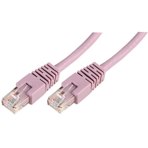PRO SIGNAL - Cat6 RJ45 Male to Male UTP Ethernet Patch Lead, 15m Violet