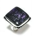 thumbnail image 2 of Natural Russian Charoite Gemstone 925 Sterling Silver Gift Ring Size 10, 2 of 2