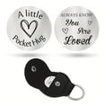 thumbnail image 4 of Pocket Hug Tokens Heart Round Hugs Loved Ones Little Keepsake Double Sided Gift I4W6, 4 of 5