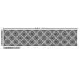 thumbnail image 2 of Ambesonne Grey Fabric by the Yard Upholstery, Abstract Damask Flowers, 3 Yards, Grey Black White, 2 of 4
