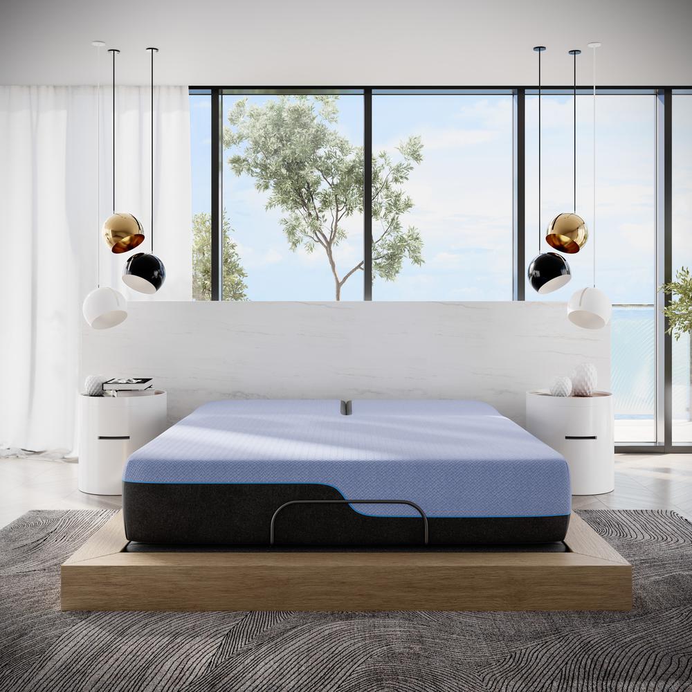 Bridgevine Home Queen Size Hybrid 5-Layer Latex Foam Mattress and Bed Frame