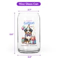 thumbnail image 5 of Happy Birthday Cute Puppy Australian Shepherd with Cake Gifts Party Hat 16oz Glass Cup Mug Aussie Dog Lover Gifts Glass Can - 00029, 5 of 5