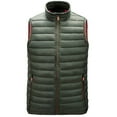 thumbnail image 2 of Christmas Clearance! ZVNAΖH Men's Puffer Vest Outerwear Winter Warm Sleeveless Jacket Zipper Quilted Puffy Vests Size M To 6XL, 2 of 3