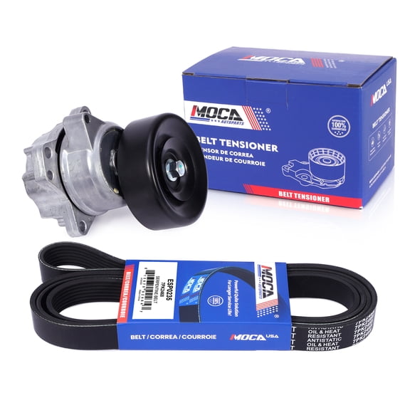 MOCA AUTOPARTS Serpentine Belt Component Kit Fit for 04-15 Nissan Titan & 05-15 Armada 5.6L V8