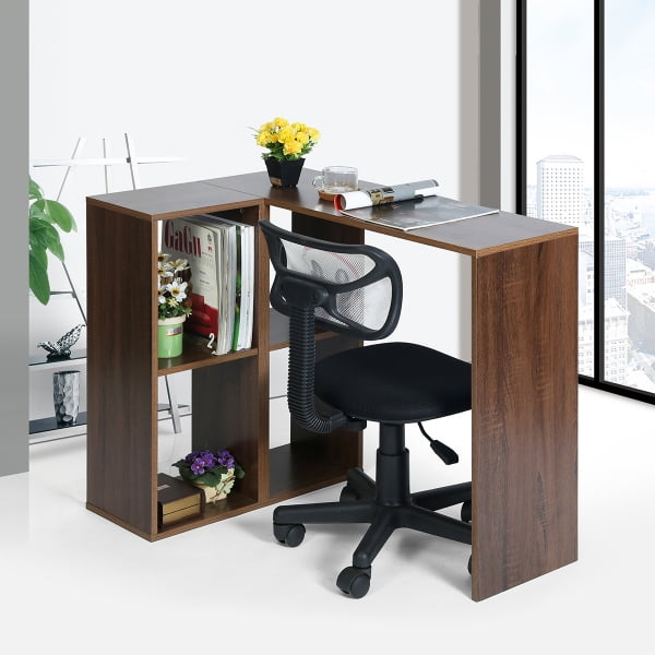 Large corner home office desk image