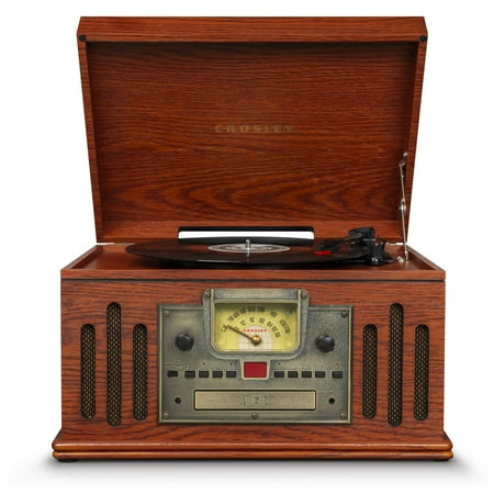 Crosley Musician Entertainment Center Vinyl Record Player with Speakers and Wireless Bluetooth - Audio Turntables
