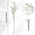 thumbnail image 6 of REGALWOVEN 6 Pack Long Stem Artificial Flowers Real Touch Flower Bouquets Bulk for Wedding Floral Arrangement Party Decor White 25.2 in, 6 of 7