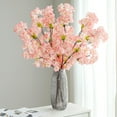thumbnail image 2 of Artificial Flowers Cherry Blossom Branches Inch Fake Silk Cherry Blossom Flowers Arrangements for Wedding Party Home Decoration (Champagne,3Pack), 2 of 5