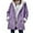Y-Purple, variant on Winter Long Coats for Women Warm Lapels Quilted Jackets For Women Long Sleeve Floral Soild Puffer Jacket Coats With Pockets