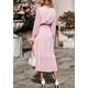 thumbnail image 2 of Vestido PRETTYGARDEN Maxi Bohemio Floral Rosa para Mujer XL, 2 of 5