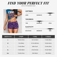 thumbnail image 5 of Naloa Bright Purple Butterflies Biker Shorts for Women Seamless Scrunch Short Women’s Yoga Shorts for Gym Running Sport Shorts-Medium, 5 of 8