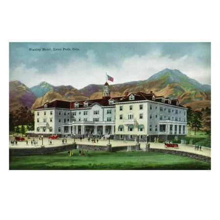 Rocky Mountain National Park, Colorado, Exterior View of the Stanley Hotel, Estes Park Print Wall Art By Lantern
