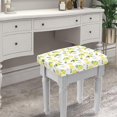 thumbnail image 2 of Xoenoiee Lemon Blossom Print Bar Stool Covers Slipcover Rectangle Non Slip Vanity Stool Cover Soft Counter Stool Bar Chair Covers Saddle Bar Stool Slipcover, 2 Pack, 2 of 6
