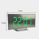thumbnail image 2 of Reloj despertador digital, reloj LED grande con espejo y dos puertos de carga USB | Función de repetición fácil, 2 of 6