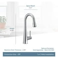 thumbnail image 2 of Moen 7664 Brass Chrome Kitchen Faucet, 2 of 6