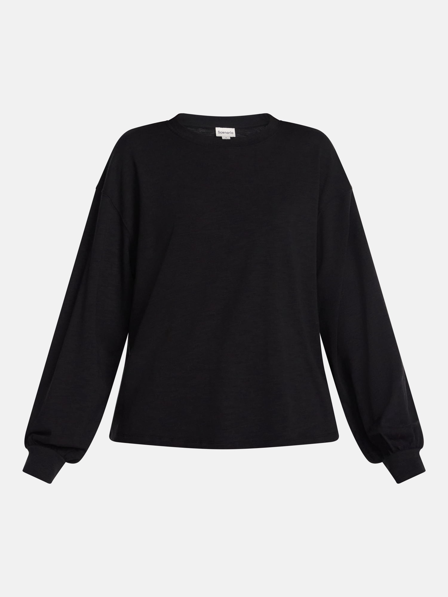 Scenario Women's Oversized Tee with Long Sleeves, Sizes XS-XXXL
