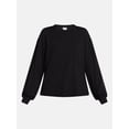 thumbnail image 6 of Scenario Women's Oversized Tee with Long Sleeves, Sizes XS-XXXL, 6 of 6