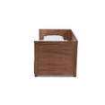 thumbnail image 5 of Baxton Studio Thomas Lit de Jour Extensible en Bois Fini Noyer Brun Classique et Traditionnel Taille Twin à King avec Tiroirs de Rangement, 5 of 5