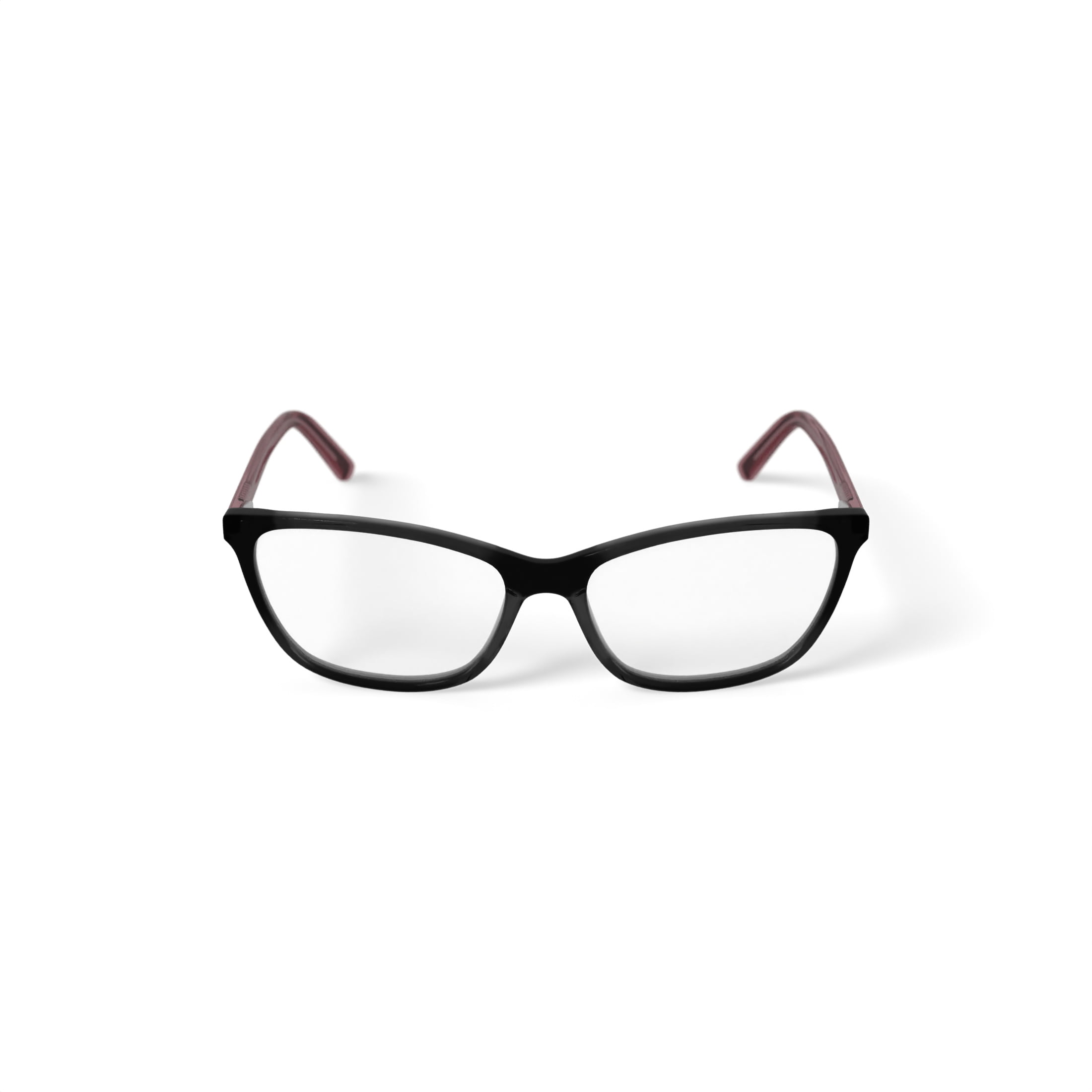 Walmart Women's FM17086 Square Prescription Eyeglasses with Case, Black