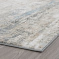 thumbnail image 5 of Contemporary 4x6 Area Rug (4' x 5'3'') Abstract Blue Indoor Rectangle Easy to Clean, 5 of 7