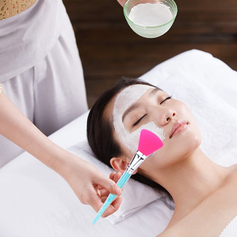 Face Mask Brush, 1Pcs Hairless Silicone Cosmetic Scrapers, Facial