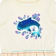 thumbnail image 4 of Inktastic Cute Whale Shark Girls Toddler Dress, 4 of 5