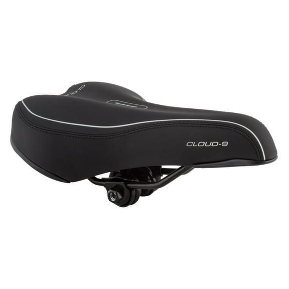Cloud-9 Mens Bicycle Comfort Sport Seat Relief Channel, Multi-Stage Foam, Black