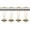 Gold, variant on Bats Shower Curtain Hooks Set of 12 for Halloween Party Supplies Haunted House Decoration, Metal Stainless Steel Rustproof Gold Shower Curtain Hooks Rings (Gold)