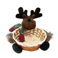 YINAVEN Christmas Candy Storage Basket Decoration Santa Claus Storage