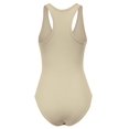 thumbnail image 4 of FashionMille Women's Regular FIt Basic Solid Sleeveless V Neck Bodysuit Top, 4 of 5
