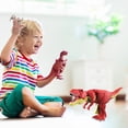 thumbnail image 1 of Juguetes De Dinosaurios Oscilantes Juguetes Dinosaurio Electrónico Dino Los mejores regalos en movimiento para niño (luz de sonido) Rojo, 1 of 5