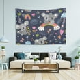 thumbnail image 7 of Coolnut Koala Tapestry Washable Polyester Art Wall Hanging Blanket for Living Room Bedroom Dorm Party, 80 x 60 Inch Home Decor Gifts, 7 of 7