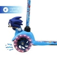 thumbnail image 3 of Sonic Ride-N-Glide Buddies 3D Toddler Scooter, 3 Wheel Scooter for Kids Ages 3+, Blue, 3 of 10
