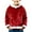 Red, variant on Ruyang Boys Girls Christmas Pullover Hoodies Kids Velvet Fleece Hooded Sweatshirts Fuzzy Trim Y2K Trendy Hoodies