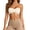 Beige, variant on Strapless Bras for Women Seamless Wrap-Around Bandeau Top Wireless No- Design Comfortable Ruched Tube Bra for Daily Wear L