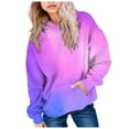 thumbnail image 3 of mgoYE Hoodies for Teen Girls Cute Oversized Gradient Sweatshirts Long Sleeve Pullover Fall Winter Clothes, 3 of 6
