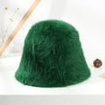 thumbnail image 2 of Knitted Bucket Hat Plush Fuzzy Fur Hat Fluffy Winter Hats for Women and Men Warm Hat, 2 of 2
