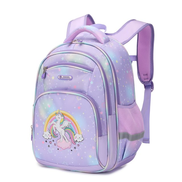 Children's Backpack Lightweight Cute Cartoon Student School Bag For Aged 6-12 Kids Preschool Elementary Backpack Astronaut Mermaid Pattern Large Capacity Backpacks