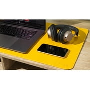 Mobile Pixels Inc. PU Leather Desk Mat 31.5 x 15.75 Racing Yellow (115-1001P04)