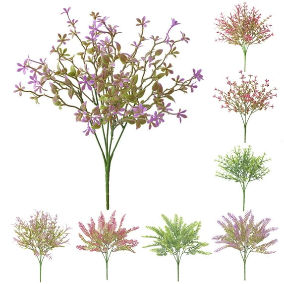 SPRING PARK Artificial Plant Plant Decor Fake Leaf Leaves Plastic Grass