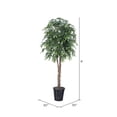 thumbnail image 4 of Vickerman 6' Artificial Green Smilax Deluxe, Rattan Basket, 4 of 6