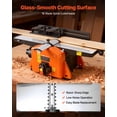 thumbnail image 2 of VEVOR Spiral Benchtop Jointer, 8 Inch, 2 HP 8500 RPM Bench Top Wood Jointer, with 18-Blade Spiral Cutterhead, Up to 1/8 in Depth, 2 of 9