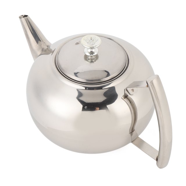 Stainless Steel Tea Pot with Infuser, Leakproof Tea Kettle Ergonomic Side Handle Tea Kettle Coffee Pot with Detachable Infuser for Blooming Tea & Loose Leaf Tea