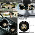 thumbnail image 5 of Jeiento Highland Cow 14 Pack Car Accessories Set Auto Seat Cover Steering Wheel Cover Seatbelt Pad Trash Can Armrest Cover Pad Coasters Rearview Mirror Cover American Flag Handbrake Cover Set, 5 of 7